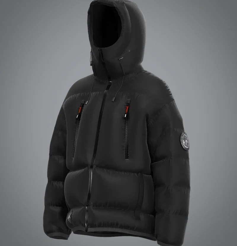 Ninja Black Puffer Jacket
